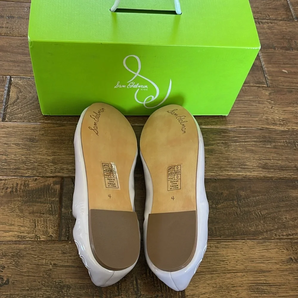 Sam Edelman Girls' Felicia Ballet Flat in Lilac Patent Size 4